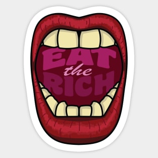 eat the rich Sticker